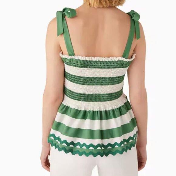 Kate Spade Beach Time Stripe Smocked Top - Picture 2 of 9